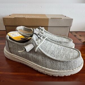 Hey Dude Wendy Stretch Cloud Gray Shoes Women’s 5 New in Box Lightweight Comfort